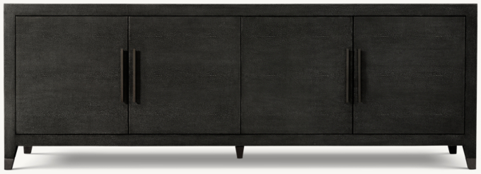 Graydon Shagreen 4-Door Media Console