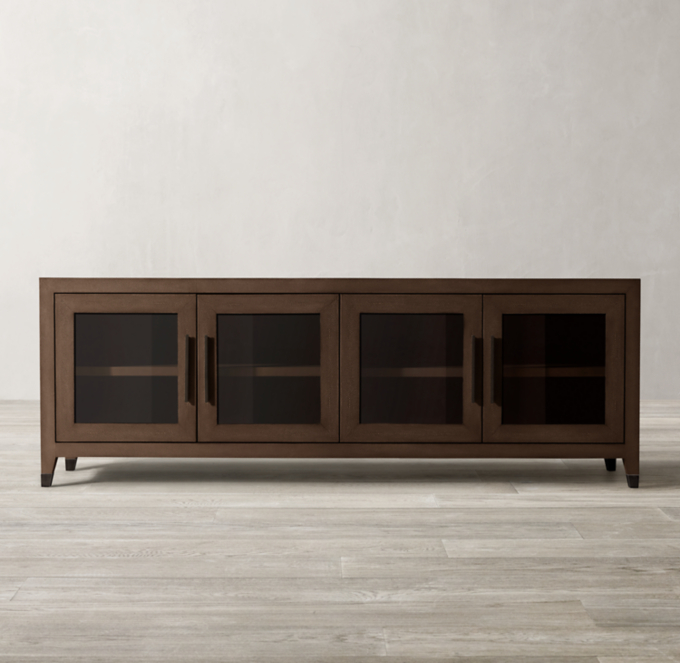 Graydon Shagreen Glass 4Door Media Console