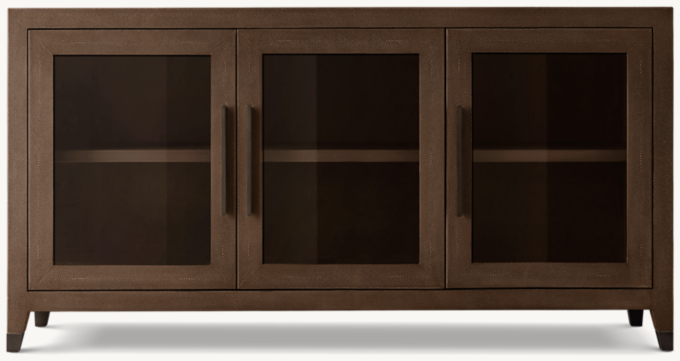 Graydon Shagreen Glass Triple-Door Sideboard
