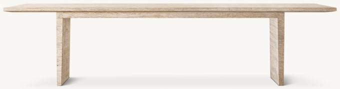 Wyeth Travertine Rectangular Dining Table
