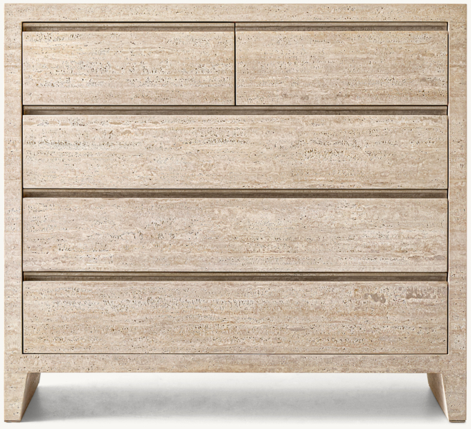 Wyeth Italian Travertine 5-Drawer Dresser