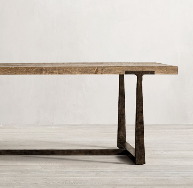 TBrace Rectangular Extension Dining Table