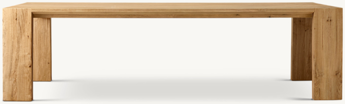 Wyeth Oak Parsons Rectangular Extension Dining Table