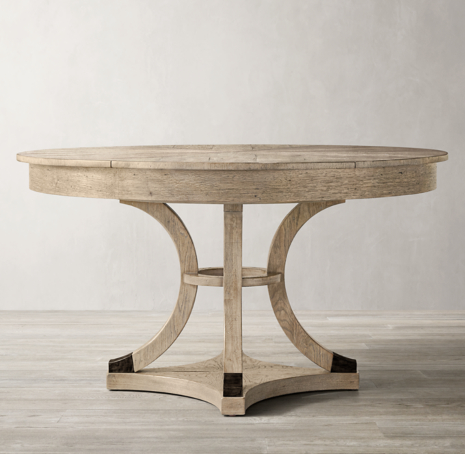 Addison Round Jupe Extension Dining Table