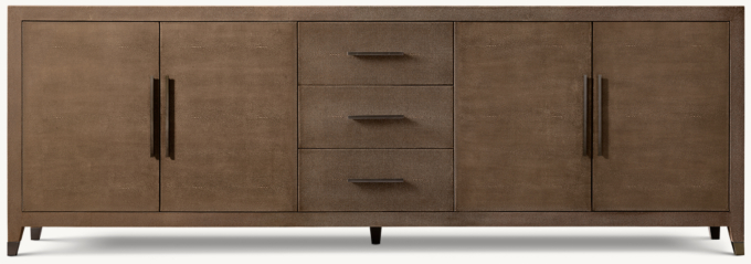 Graydon Shagreen 4-Door Sideboard With Drawers