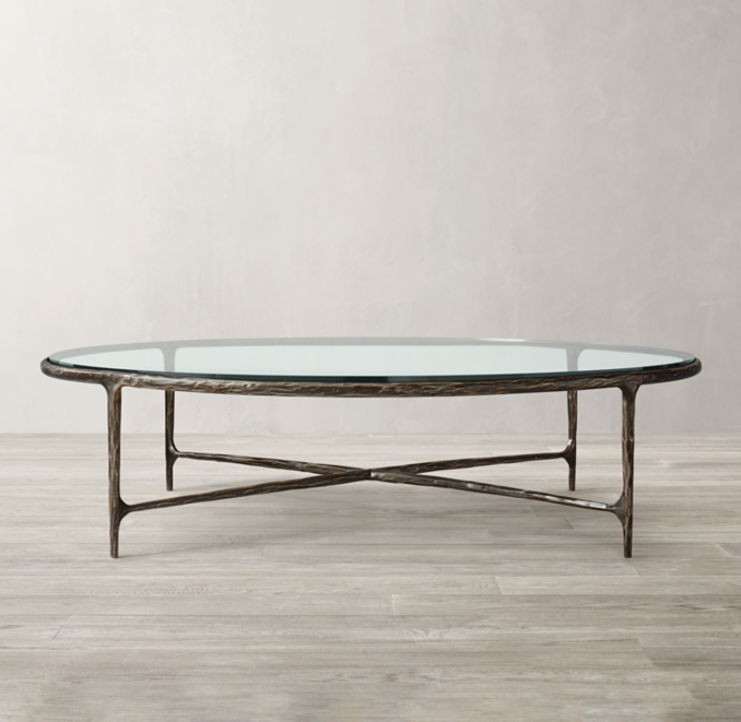 Thaddeus Glass Round Coffee Table