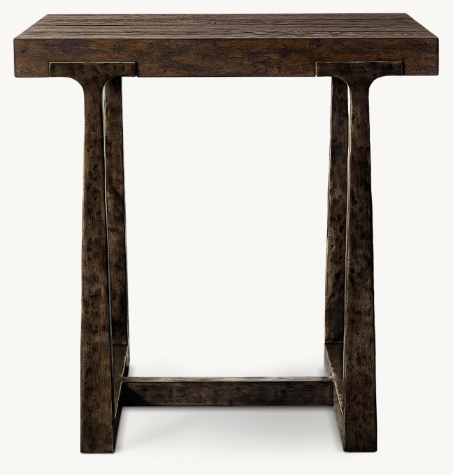 T-Brace Rectangular Side Table