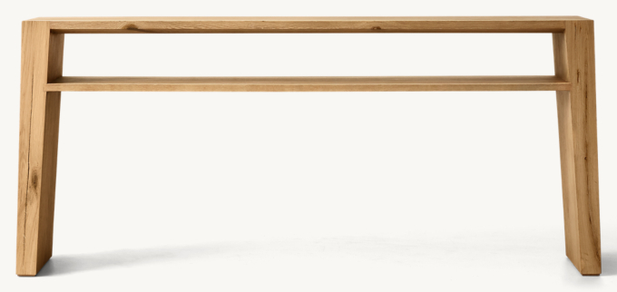 Wyeth Oak Open Console Table