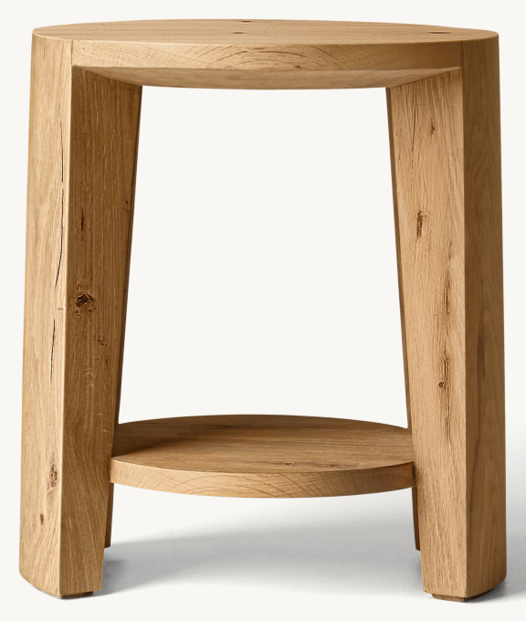 Wyeth Oak Round Side Table