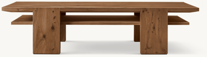 Wyeth Oak Floating Coffee Table 