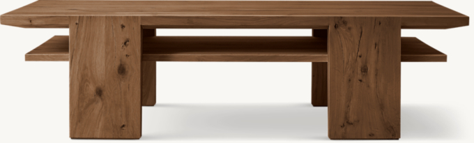 Wyeth Oak Floating Square Coffee Table