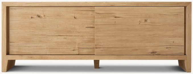 Front view of Wyeth Oak Sideboard 