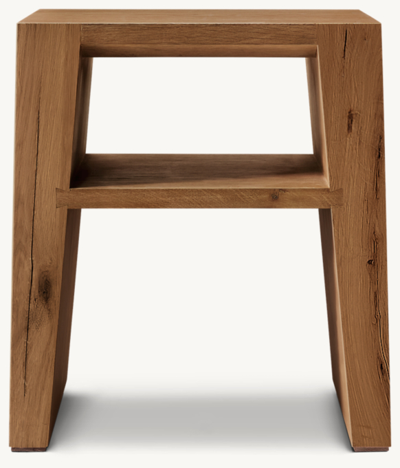 Wyeth Oak Square Side Table