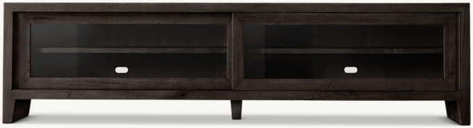 Wyeth Oak Glass Media Console