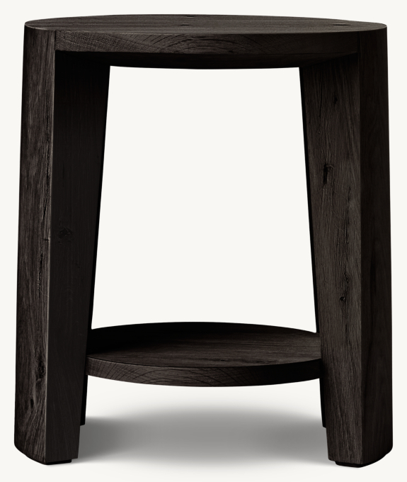 Wyeth Oak Round Side Table