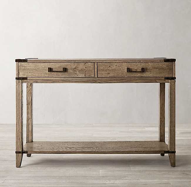 Cayden Campaign 2 Drawer Console Table