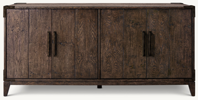 Cayden Campaign 4-Door Media Console 