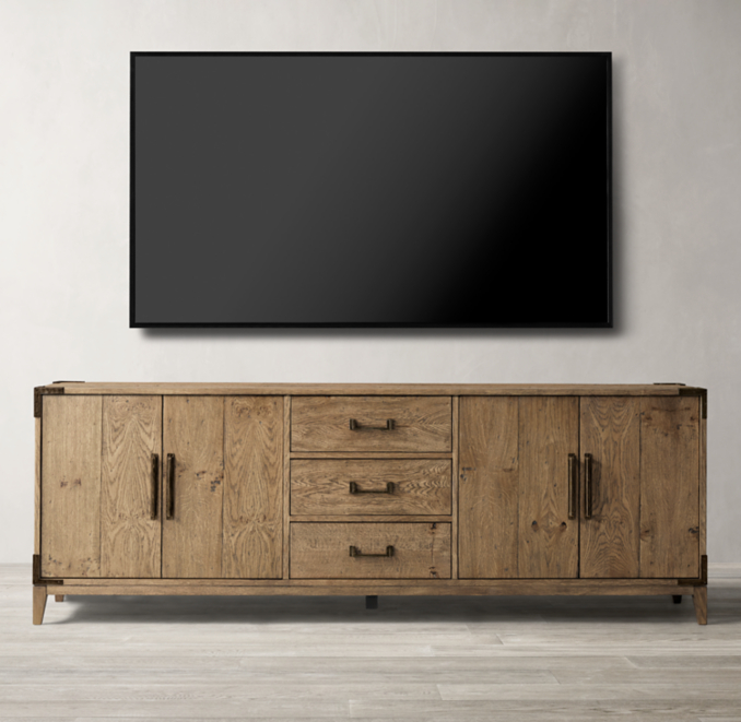 Cayden Campaign 4Door Media Console With Drawers