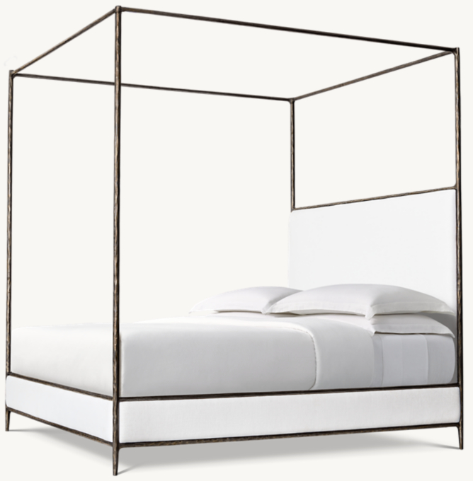 Thaddeus Fabric Panel Canopy Bed