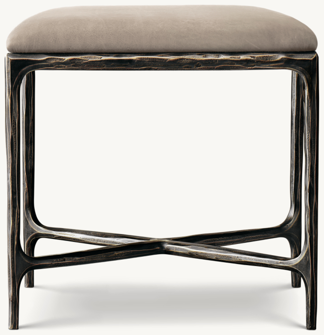 Thaddeus Leather Stool