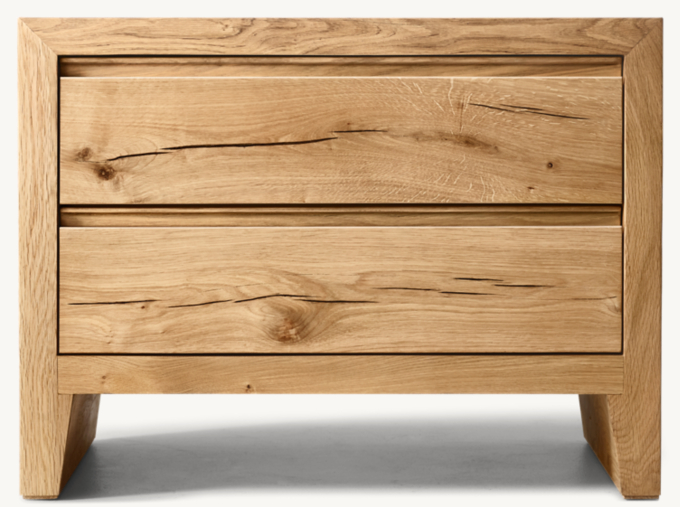 Wyeth Oak Closed Nightstand
