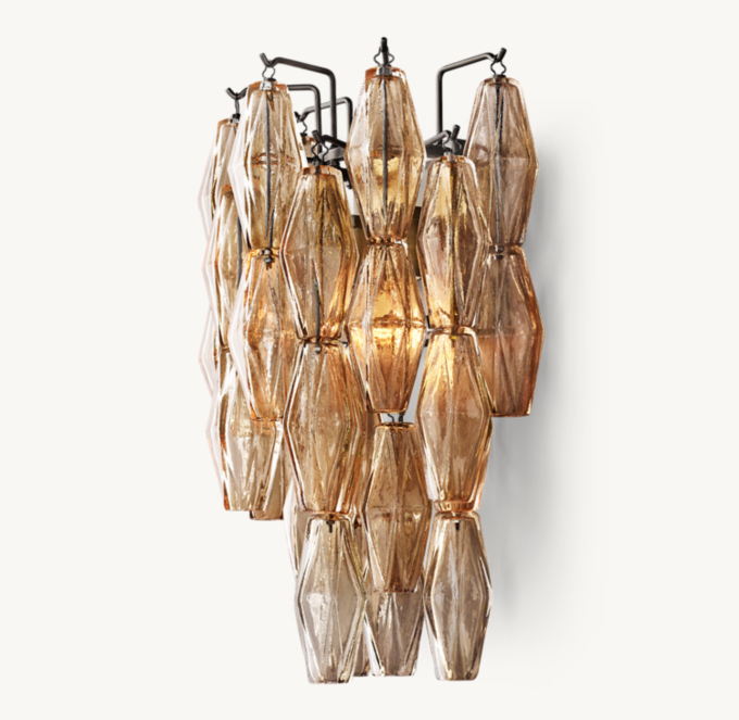 Chiara Smoke Glass Sconce
