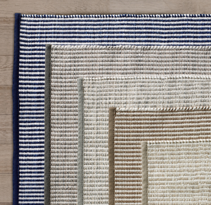 Perennials® Pinstripe Outdoor Rug Collection | RH