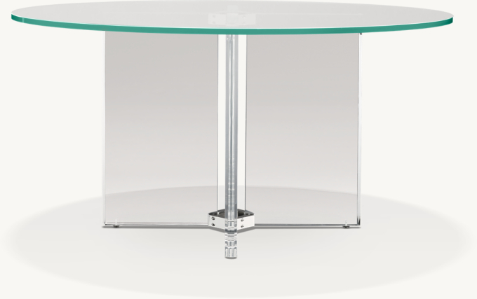 Lazio Acrylic And Glass Round Dining Table