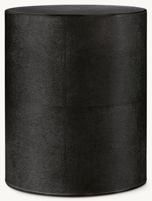 Saunderson Shagreen Plinth Round Side Table