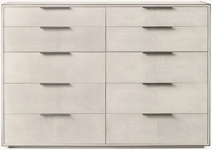 Saunderson Shagreen 10-Drawer Dresser