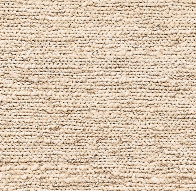 Overhead view of Anadi Jute Rug Swatch 