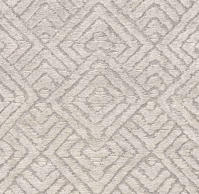 Overhead view of Talsari Silk & Wool Rug Swatch 