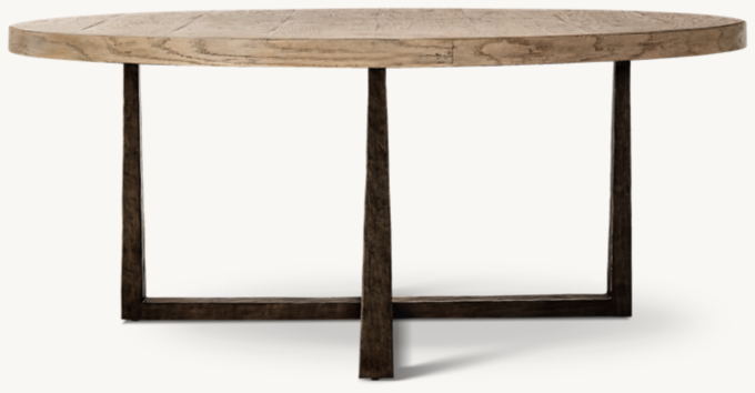 T-Brace Round Dining Table