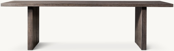 Reclaimed Oak Plank Rectangular Dining Table