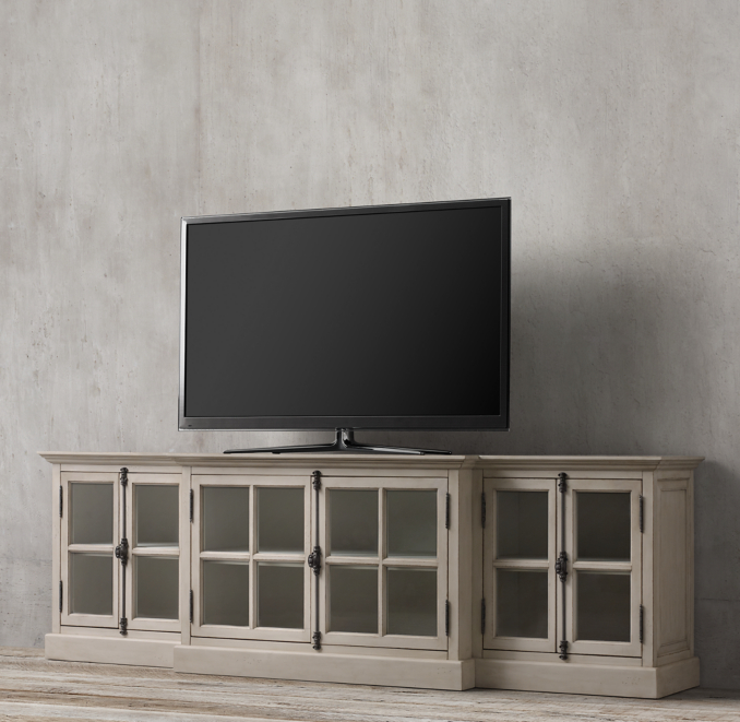 French Casement 100" Media Console