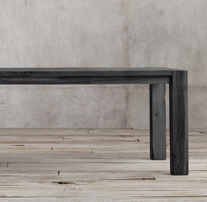 Reclaimed Russian Oak Parsons Rectangular Dining Table