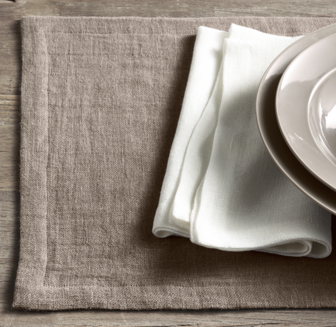 European Sheer Linen Placemats (Set of 4)