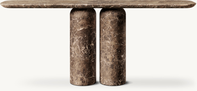 Shown in Brown Emperador Marble.
