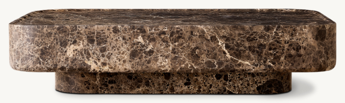 Vitolo Carved Rectangular Coffee Table