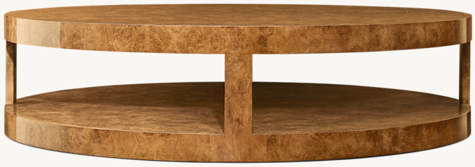 Bardot Burl Round Coffee Table