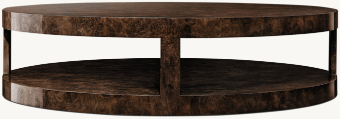 Bardot Burl Round Coffee Table