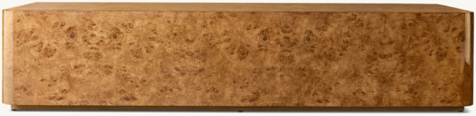 Bardot Burl Plinth Coffee Table