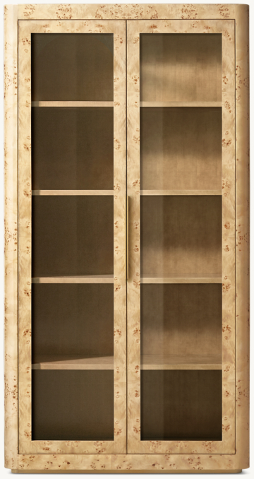 Bardot Burl Glass Cabinet - Thumbnail 2