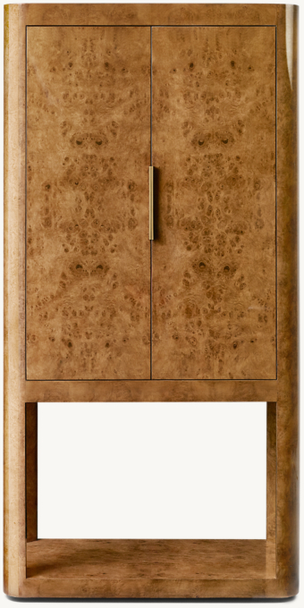 Bardot Burl Bar Cabinet