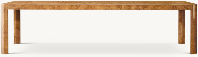 Bardot Burl Rectangular Dining Table