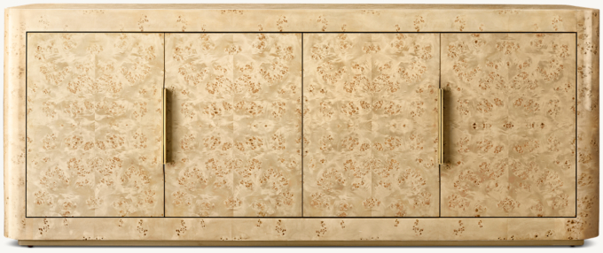 Bardot Burl 4-Door Sideboard