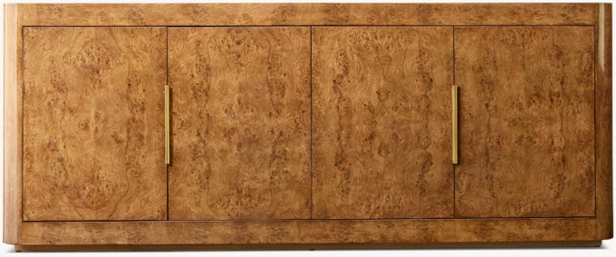 Bardot Burl 4-Door Sideboard