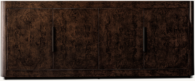 Bardot Burl 4-Door Sideboard