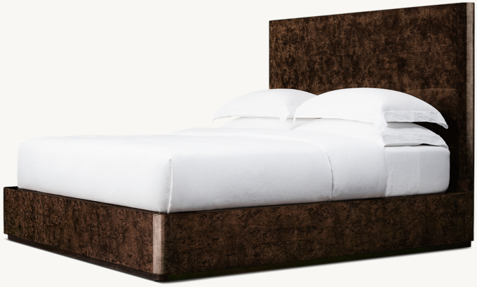 Bardot Burl Panel Platform Bed 