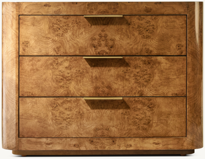 Bardot Burl Closed Nightstand 